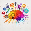 © Aira - Colorful brain graphic with creative elements (1)