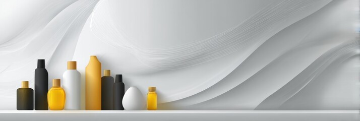 Poster - Professional Background Design for Presentations Featuring Oil Company Branding and Product Mockups
