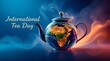 © Shafiul Muttaqin  - International Tea Day. Celebrate international tea day with vintage charm herbal blends ceramic teapots and loose leaf tea in a serene warm setting .
