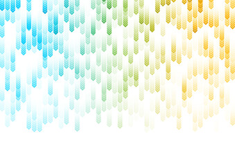 Poster - Glowing colorful minimal arrows elements abstract geometric background. Vector technology design