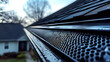 © john - Close-up of a Black Gutter Guard on a Residential Roof