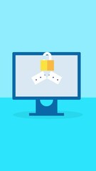 Wall Mural - Email security breach, Hacker stealing information from email account, Phishing attack, Cyber attack, Password break, Account compromised.