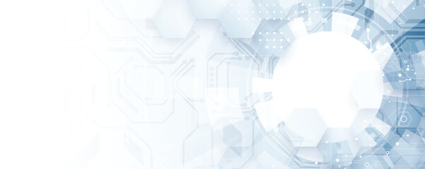 Poster - Circuit abstract background for science and business presentation