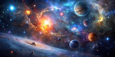 Wall Mural - Universe nebula stars space