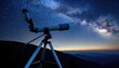 © Marko - Telescope Pointed Toward Milky Way Galaxy
