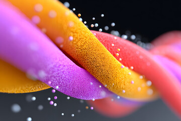 Wall Mural - abstract light three-dimensional luminous particles technology sense kv main visual background