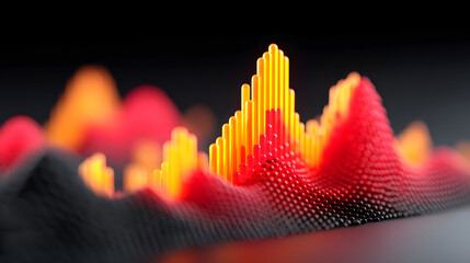 Wall Mural - abstract light three-dimensional luminous particles technology sense kv main visual background
