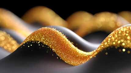 Wall Mural - abstract light three-dimensional luminous particles technology sense kv main visual background