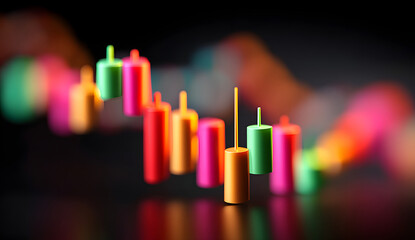 Wall Mural - abstract light three-dimensional luminous particles technology sense kv main visual background