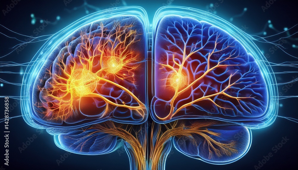 hippocampus and amygdala brain anatomy highlighted in limbic system ...