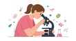 © Putri Lestari - Young scientist exploring microscopic world with focus on advanced study