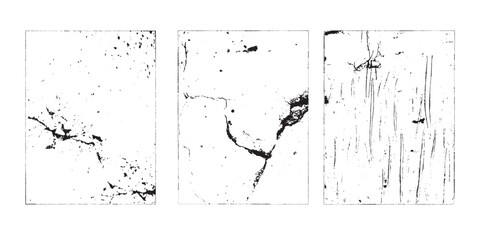 Fototapete - Grunge Urban Backgrounds set.Texture Vector.Dust Overlay Distress Grain ,Simply Place illustration over any Object to Create grungy Effect .abstract,splattered , dirty, texture for your design.
