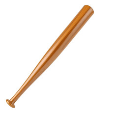 Fototapete - Polished Wooden Baseball Bat, A Timeless Symbol Of Sport. Crafted Wood, An Icon Of Americana. Clean Studio Shot Of Equipment, Isolated. Ideal For Sporting Goods Promotions.