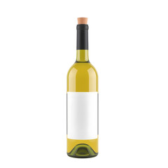Poster - Elegant juice Bottle Still Life, Featuring A Realistic Cork Stopper, Is Isolated On White. A Classic Beverage Presentation. An Alcohol Concept. Perfect For Menu Illustrations