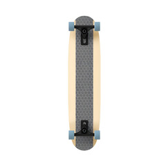 Fototapete - Simple Skateboard Design, Showing Grip Tape Texture. A 3d Rendered Skateboard, Perfect For Sport. Isolated View. Modern, Lightweight Skateboard.