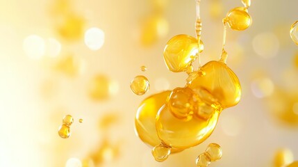 Canvas Print - High Quality Glass Model of Molecular Structure with Bubbles