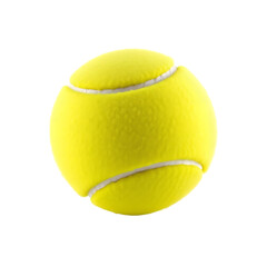 Fototapete - Tennis Ball Image, A Single Yellow Ball With Fuzzy Texture. Fully Visible, Plain White Background. Perfect For Sporting Designs.