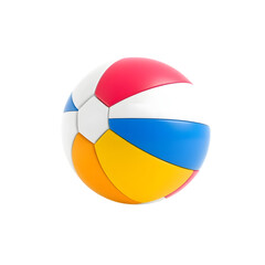 Fototapete - Water Polo Ball, A 3d Rendered Professional Sports Equipment With Bright Colors, Designed For Aquatic Sport. A Clean, Isolated View On White. Perfect For Sports Enthusiasts.