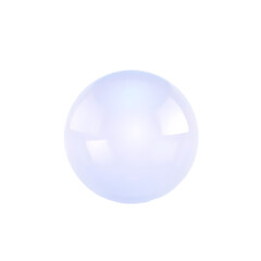 Poster - Glass Orb, Glowing Sphere, Transparent Ball, 3d Render. Round Object, Light Emission, Isolated Object. Clean Product Shot For Creative Projects, Design Element.