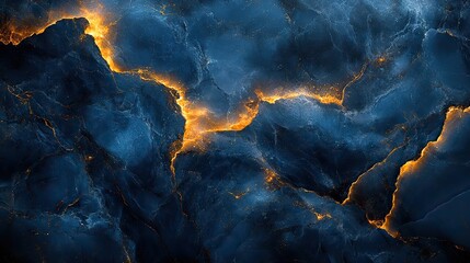 Wall Mural - luxurious dark blue marble texture with golden veins creating an elegant and sophisticated pattern p