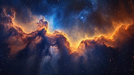 Wall Mural - nebulae are interstellar clouds of gas and dust