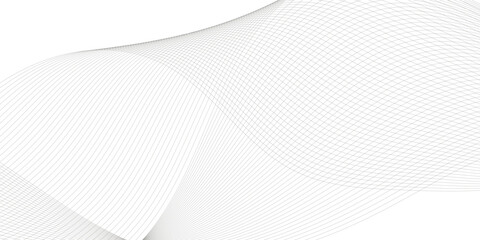 Wall Mural - abstract grey wavy lines background. digital frequency track equalizer. abstract frequency sound wav