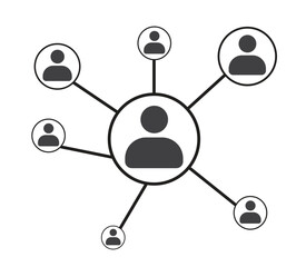 social network connection icon
