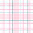 © windmill - Check plaid pattern in pink. Seamless light pastel houndstooth tartan for dress, jacket, coat, scarf, other modern spring summer autumn winter fashion fabric design.