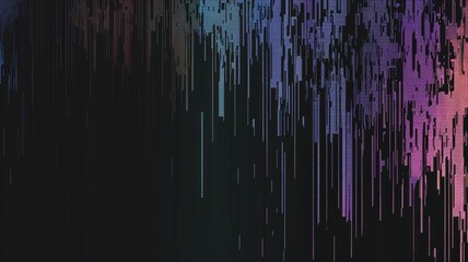 Abstract style of electric pixel particle of musical sound in cyberspace theme with data digital technology design and the dynamic light graphic represented music wave movement with beat flow. AIG53.