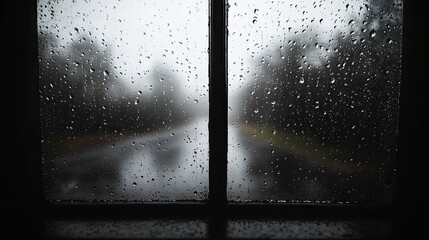Wall Mural - the soft, diffused light of a rainy day creating a moody atmosphere