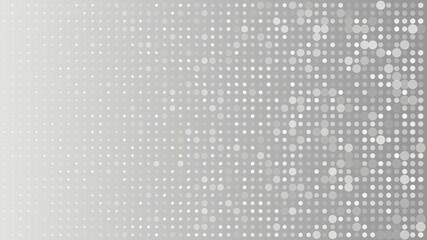 Aufkleber - Modern abstract halftone background with gray dots on white. High-resolution vector design with sharp detail, ideal for branding, layout templates, or minimalist visuals.