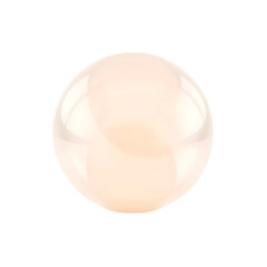Fototapete - Glowing Glass Sphere. Simple Transparent Ball, Light Emission, Isolated Object. Plain Background Makes The Orb Pop. Technology Concept Is Clear, Ready For Use In Design