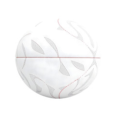 Fototapete - Detailed Rugby Ball 3d Render, A Sporting Icon, Isolated On White. Textured Surface. Perfect For Design Projects, Sports Enthusiasts. A Clean Image.