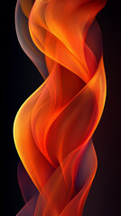 Wall Mural - glowing round illuminated lines with motion blur represent futuristic speed connectivity and infinit