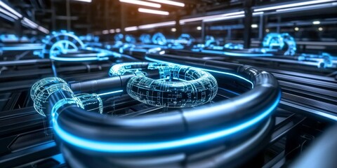 Automated deployment process in a CI/CD pipeline.
