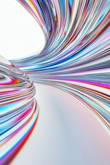Wall Mural - a colorful, abstract image with a white background