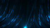 Blue Fiber Optic Cables Flowing Toward Camera - Data Internet Concept 2