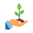 © MdDelowar - Hand Planting Small Sapling Icon Design