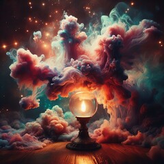 nebula lamp cloud like formations