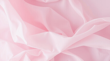 Wall Mural - delicate pink fabric texture with elegant drape