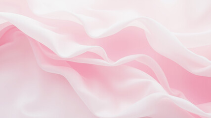 Wall Mural - delicate pink fabric texture with elegant drape