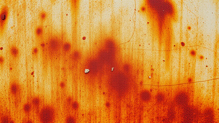 Wall Mural - textured orange surface with graffiti marks