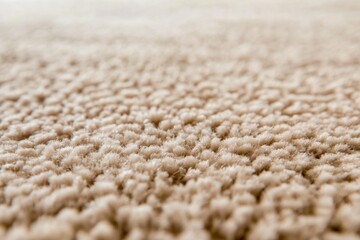 Fototapete - Soft beige carpet fibers glisten in gentle sunlight, creating a warm and inviting atmosphere, with ample space for design elements on the right side