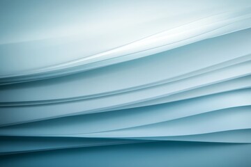 Leinwandbilder - Abstract geometric lines in soft-focus pastel hues evoke tranquility and calmness, featuring smooth gradients and a minimalistic design with empty space on the right