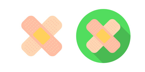 Wall Mural - Bandages Vector Icon
