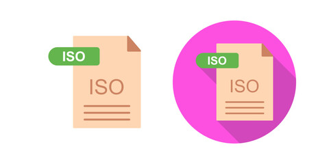 Wall Mural - ISO Vector Icon