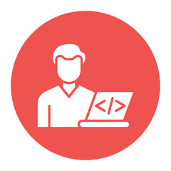 Coder Man Icon