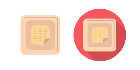 Wall Mural - Nicotine Patch Vector Icon