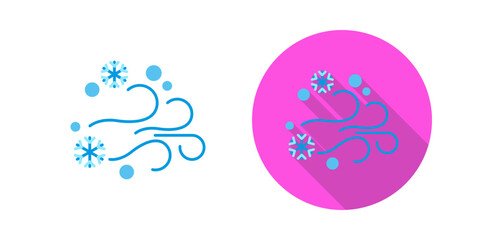 Wall Mural - Blizzard Vector Icon