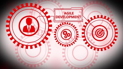 Business, Technology, Internet and network concept. Agile Software Development.